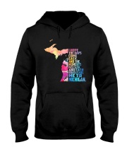 EACH ROAD LEADS ME TO MICHIGAN Hooded Sweatshirt thumbnail