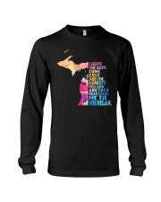 EACH ROAD LEADS ME TO MICHIGAN Long Sleeve Tee thumbnail
