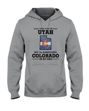 LIVE IN UTAH BUT I'LL HAVE COLORADO IN MY DNA Hooded Sweatshirt thumbnail