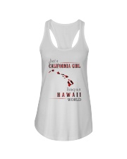 JUST A CALIFORNIA GIRL IN A HAWAII WORLD Ladies Flowy Tank thumbnail