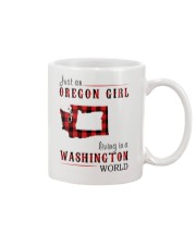 JUST AN OREGON GIRL IN A WASHINGTON WORLD Mug thumbnail
