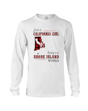 JUST A CALIFORNIA GIRL IN A RHODE ISLAND WORLD Long Sleeve Tee thumbnail