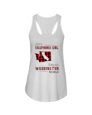 JUST A CALIFORNIA GIRL IN A WASHINGTON WORLD Ladies Flowy Tank thumbnail