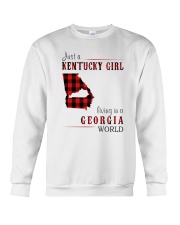 JUST A KENTUCKY GIRL IN A GEORGIA WORLD Crewneck Sweatshirt thumbnail