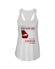 JUST A KENTUCKY GIRL IN A GEORGIA WORLD Ladies Flowy Tank thumbnail