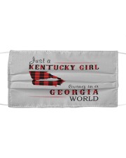JUST A KENTUCKY GIRL IN A GEORGIA WORLD Cloth face mask thumbnail