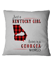 JUST A KENTUCKY GIRL IN A GEORGIA WORLD Square Pillowcase thumbnail