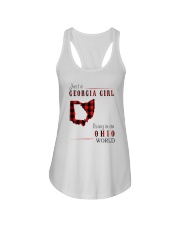 JUST A GEORGIA GIRL IN AN OHIO WORLD Ladies Flowy Tank thumbnail