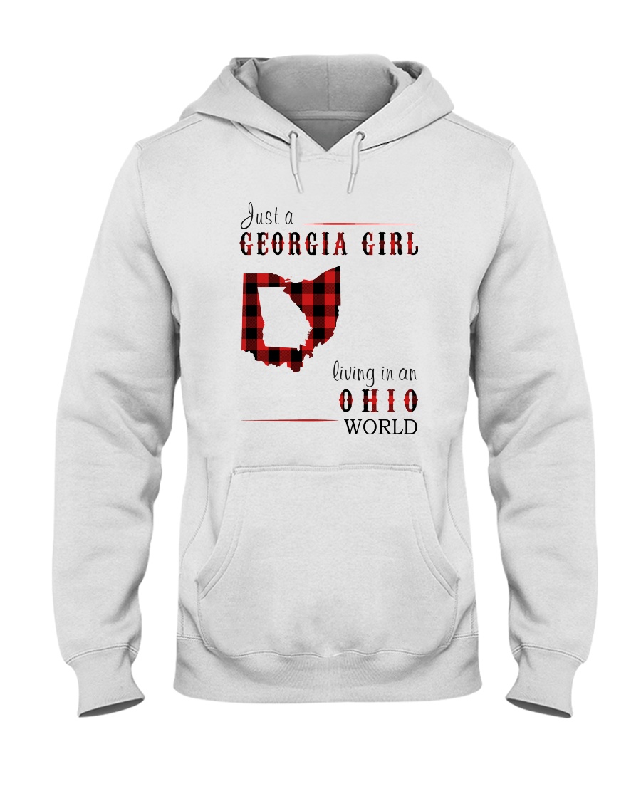 JUST A GEORGIA GIRL IN AN OHIO WORLD Hooded Sweatshirt