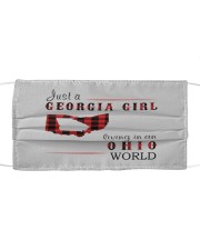 JUST A GEORGIA GIRL IN AN OHIO WORLD Cloth face mask thumbnail