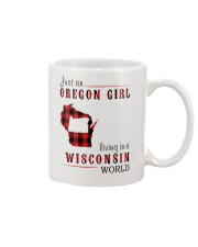 JUST AN OREGON GIRL IN A WISCONSIN WORLD Mug thumbnail