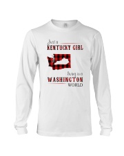 JUST A KENTUCKY GIRL IN A WASHINGTON WORLD Long Sleeve Tee thumbnail
