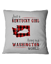 JUST A KENTUCKY GIRL IN A WASHINGTON WORLD Square Pillowcase thumbnail