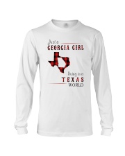 JUST A GEORGIA GIRL IN A TEXAS WORLD Long Sleeve Tee thumbnail