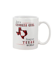 JUST A GEORGIA GIRL IN A TEXAS WORLD Mug thumbnail