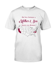 CALIFORNIA NORTH CAROLINA THE LOVE MOTHER AND SON Classic T-Shirt thumbnail