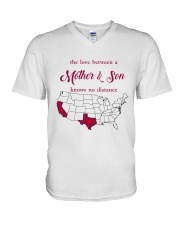 TEXAS CALIFORNIA THE LOVE MOTHER AND SON V-Neck T-Shirt thumbnail