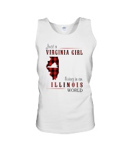 JUST A VIRGINIA GIRL IN AN ILLINOIS WORLD Unisex Tank thumbnail