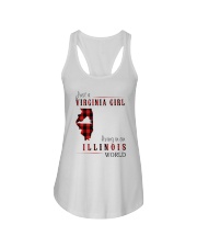 JUST A VIRGINIA GIRL IN AN ILLINOIS WORLD Ladies Flowy Tank thumbnail