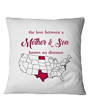 TEXAS NORTH DAKOTA THE LOVE MOTHER AND SON Square Pillowcase thumbnail