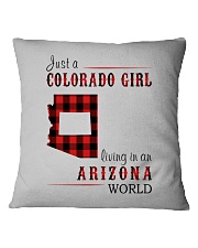 JUST A COLORADO GIRL IN AN ARIZONA WORLD Square Pillowcase thumbnail