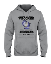 LIVE IN WISCONSIN BUT LOUISIANA IN MY DNA Hooded Sweatshirt thumbnail
