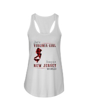JUST A VIRGINIA GIRL IN A NEW JERSEY WORLD Ladies Flowy Tank thumbnail