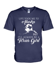 LIFE TOOK ME 2 ALASKA - TEXAS V-Neck T-Shirt thumbnail