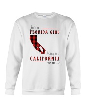 JUST A FLORIDA GIRL IN A CALIFORNIA WORLD Crewneck Sweatshirt thumbnail
