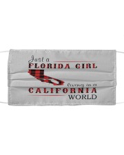 JUST A FLORIDA GIRL IN A CALIFORNIA WORLD Cloth face mask thumbnail