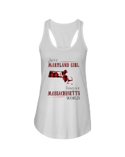 JUST A MARYLAND GIRL IN A MASSACHUSETTS WORLD Ladies Flowy Tank thumbnail