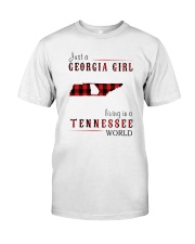 JUST A GEORGIA GIRL IN A TENNESSEE WORLD Classic T-Shirt thumbnail