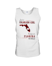 JUST A COLORADO GIRL IN A FLORIDA WORLD Unisex Tank thumbnail