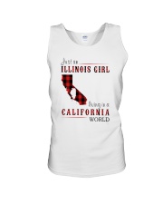 JUST AN ILLINOIS GIRL IN A CALIFORNIA WORLD Unisex Tank thumbnail