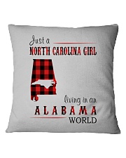 JUST A NORTH CAROLINA GIRL IN AN ALABAMA WORLD Square Pillowcase thumbnail