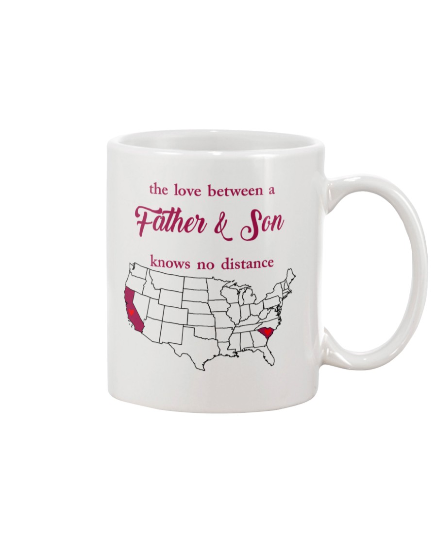 CALIFORNIA SOUTH CAROLINA THE LOVE FATHER AND SON Mug