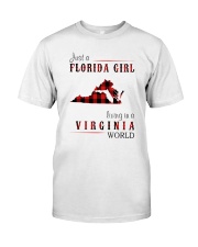 JUST A FLORIDA GIRL IN A VIRGINIA WORLD Classic T-Shirt thumbnail
