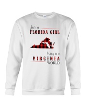 JUST A FLORIDA GIRL IN A VIRGINIA WORLD Crewneck Sweatshirt thumbnail