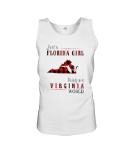 JUST A FLORIDA GIRL IN A VIRGINIA WORLD Unisex Tank thumbnail