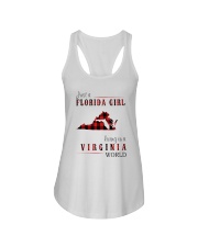 JUST A FLORIDA GIRL IN A VIRGINIA WORLD Ladies Flowy Tank thumbnail