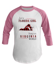 JUST A FLORIDA GIRL IN A VIRGINIA WORLD Baseball Tee thumbnail