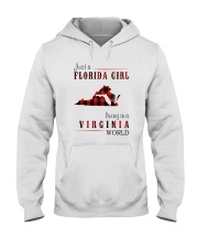 JUST A FLORIDA GIRL IN A VIRGINIA WORLD Hooded Sweatshirt front