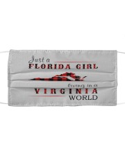 JUST A FLORIDA GIRL IN A VIRGINIA WORLD Cloth face mask thumbnail