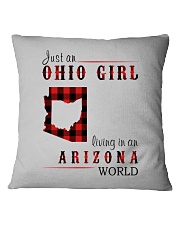 JUST AN OHIO GIRL IN AN ARIZONA WORLD Square Pillowcase thumbnail
