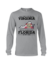 LIVE IN VIRGINIA BUT I'LL HAVE FLORIDA IN MY DNA Long Sleeve Tee thumbnail
