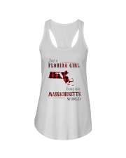 JUST A FLORIDA GIRL IN A MASSACHUSETTS WORLD Ladies Flowy Tank thumbnail