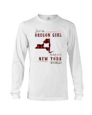 JUST AN OREGON GIRL IN A NEW YORK WORLD Long Sleeve Tee thumbnail
