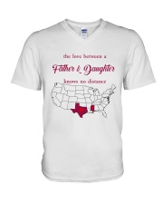 MISSISSIPPI TEXAS THE LOVE FATHER AND DAUGHTER V-Neck T-Shirt thumbnail