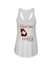 JUST A TEXAS GIRL IN A GEORGIA WORLD Ladies Flowy Tank thumbnail