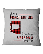 JUST A CONNECTICUT GIRL IN AN ARIZONA WORLD Square Pillowcase thumbnail